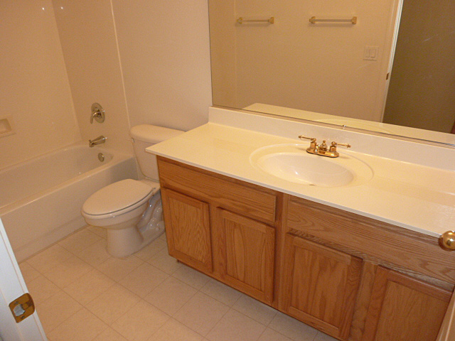 Lots of storage in guest bathroom, too!